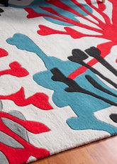 Floral Modern Wool Rug